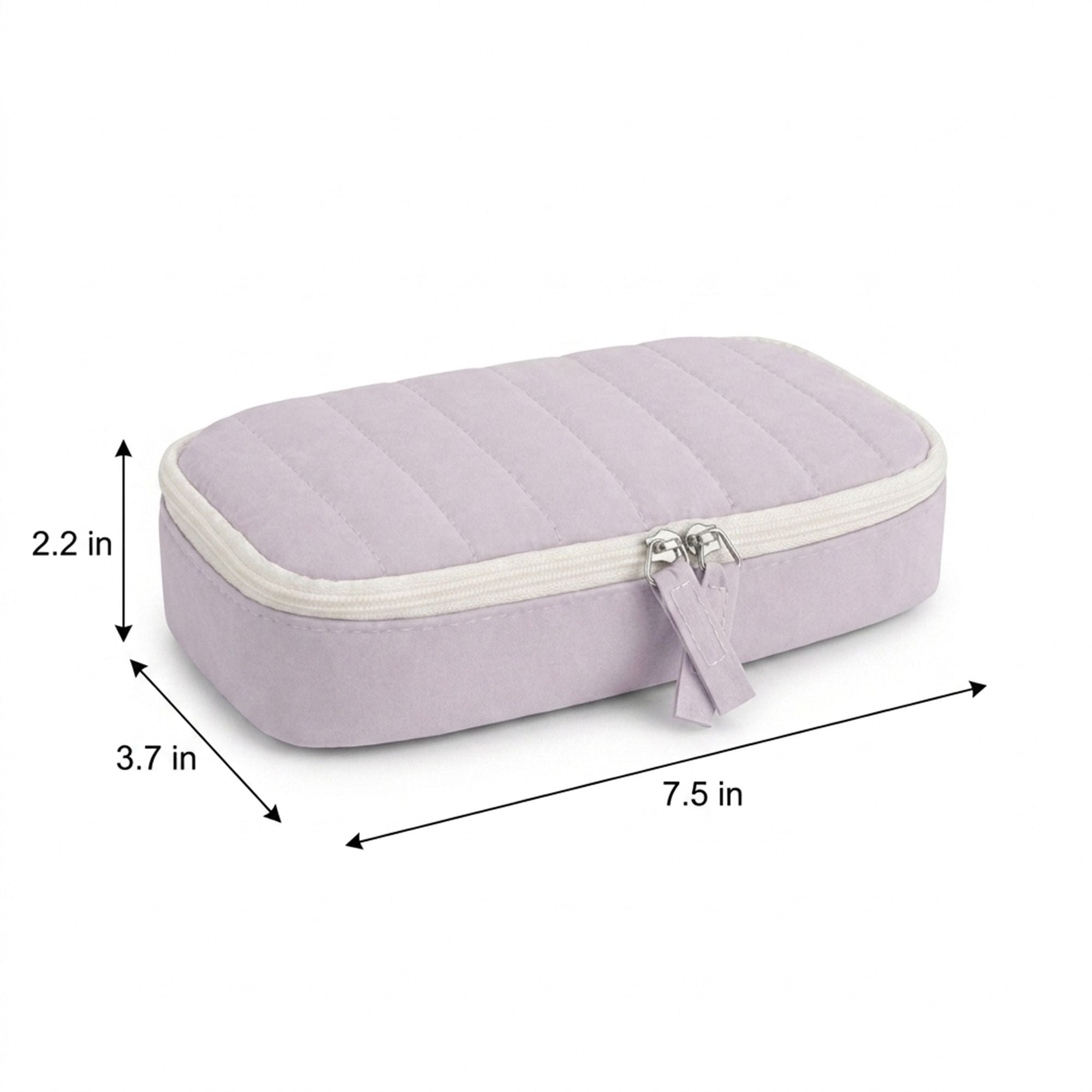 Capacity Pencil Case Stationery Organizer Pen Pouch with Mesh Pocket and Double Zipper