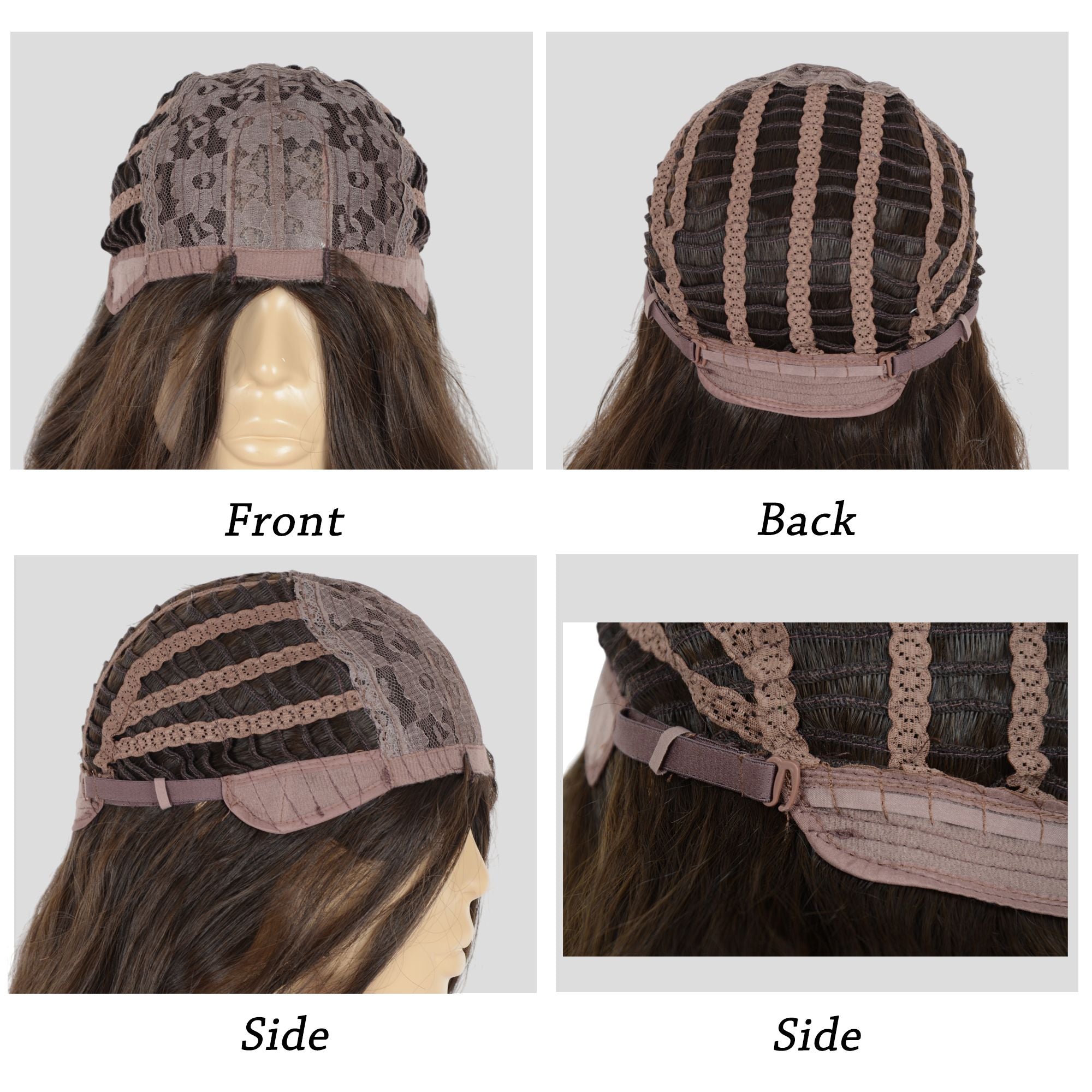 Long Wavy Wig for Women with Lace Hairline Heat Resistant Synthetic Wig for Daily and Party Use