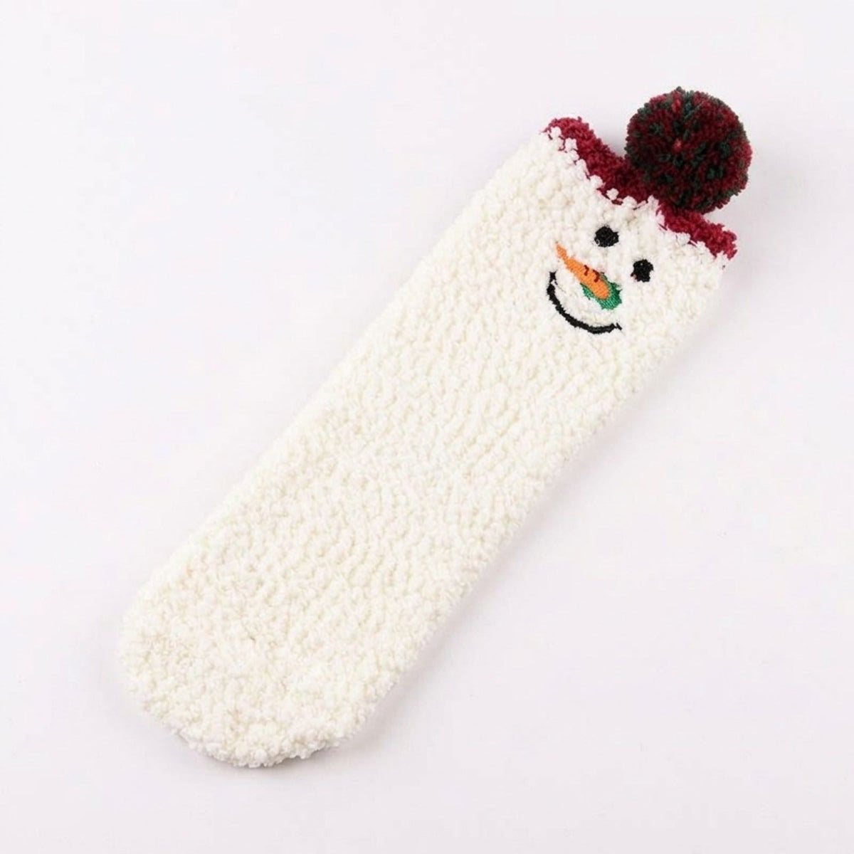 Fuzzy Reindeer Crew Socks 2 Pair US 5-10.5