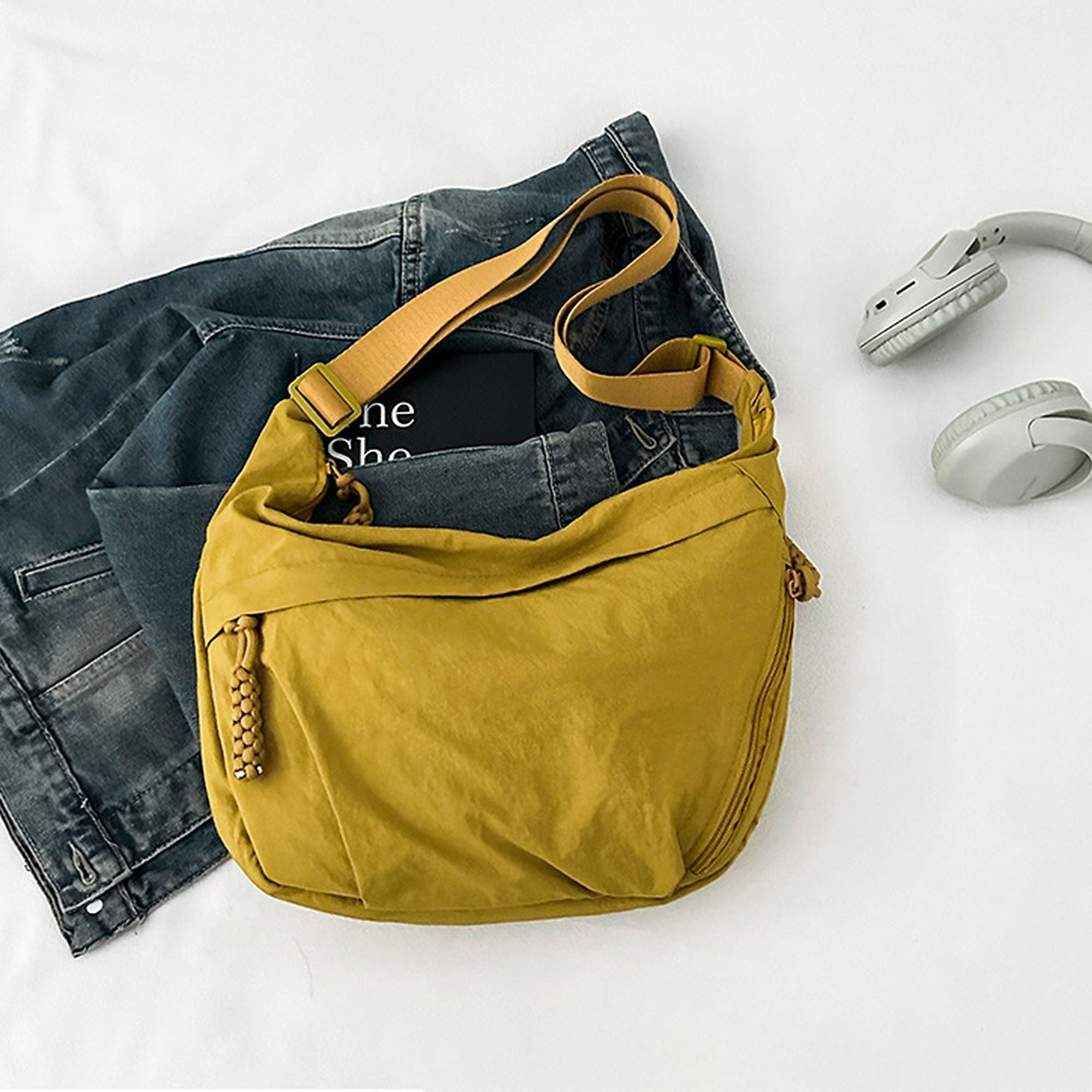 Anna-Kaci Women's Casual Canvas Hobo Shoulder Bag
