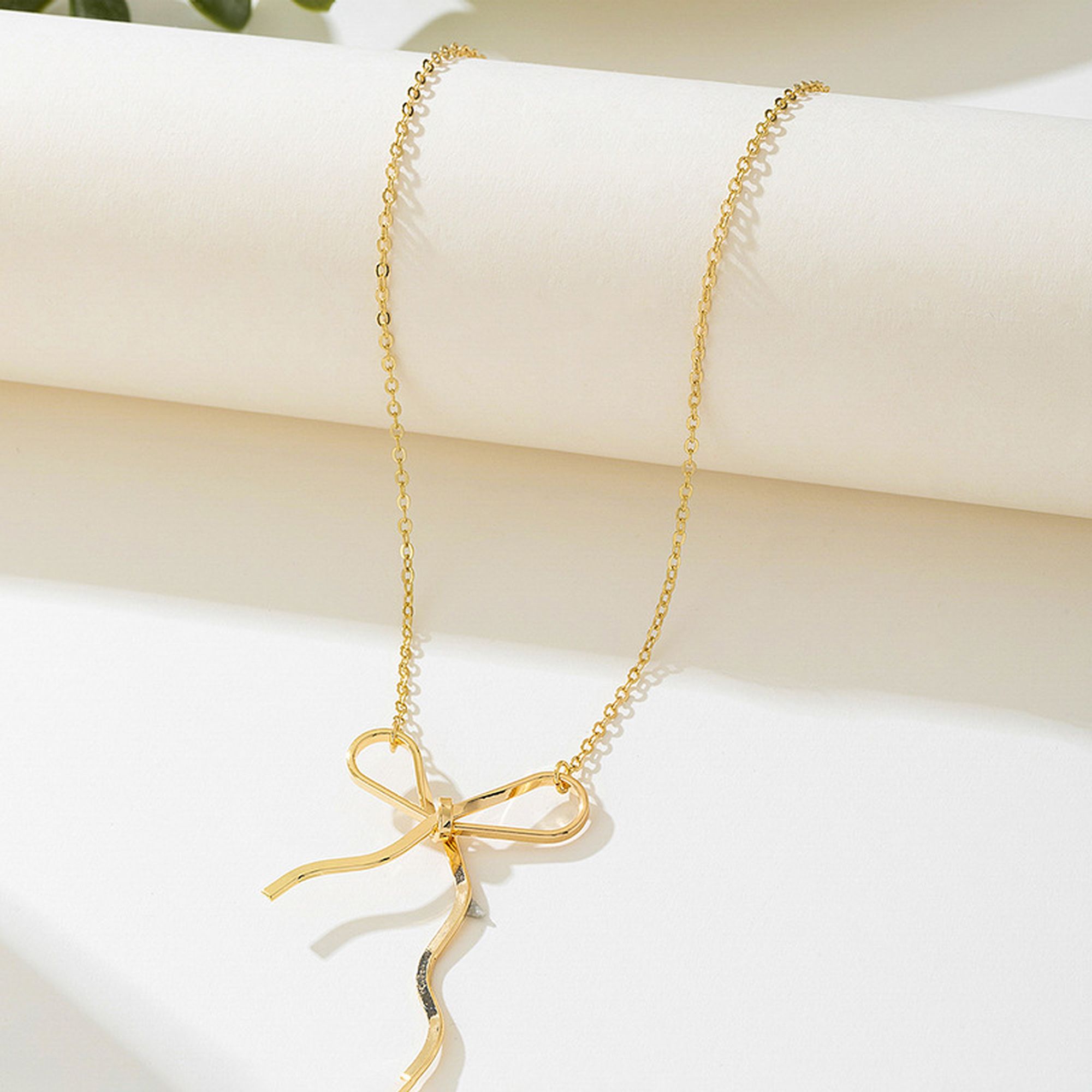 Women's Bow - Shaped Pendant Necklace