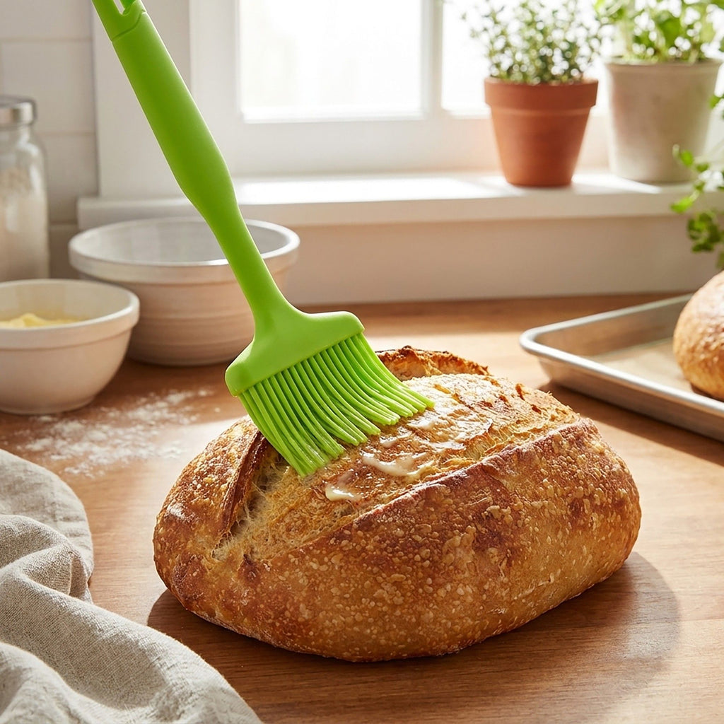 3-Piece Silicone Scraper Set with Handles, Durable and Flexible Kitchen Tools for Cooking and Baking