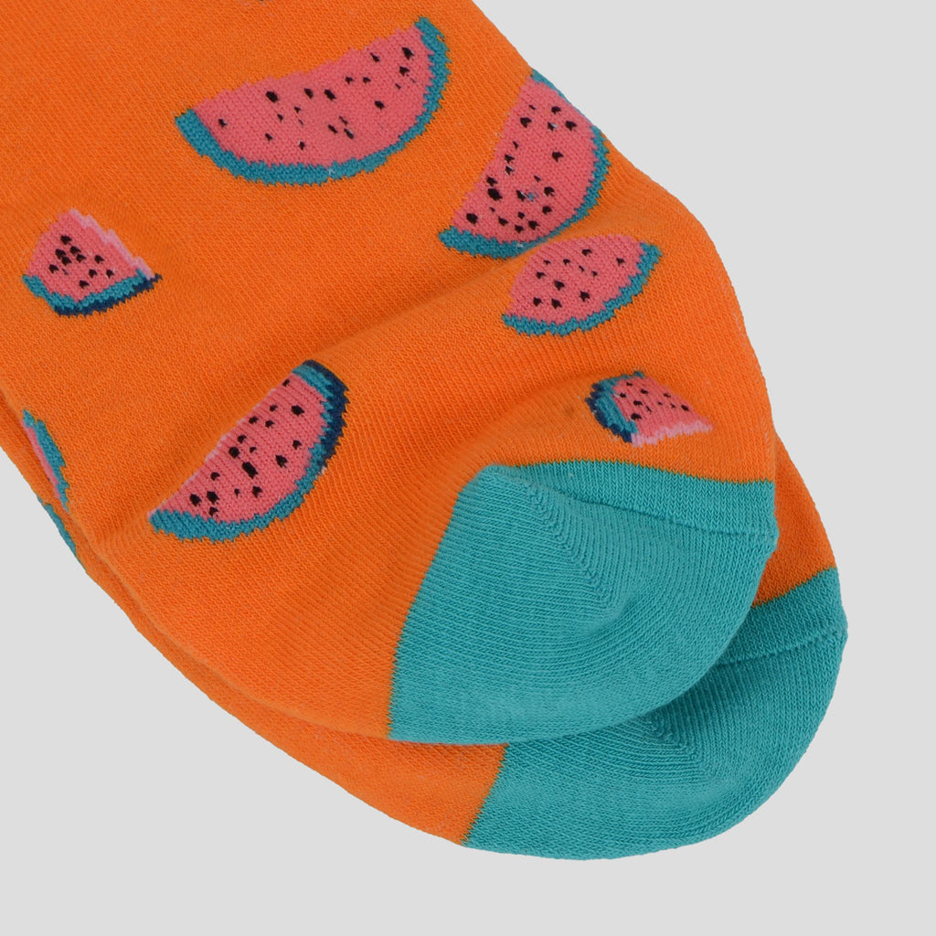 Anna-Kaci Women's  Fruit Print No Show Socks Breathable Cotton 6pk