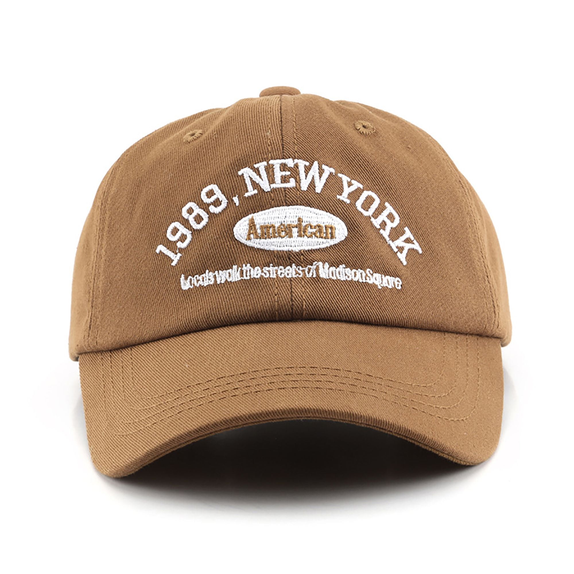 Anna-Kaci Cotton Baseball Cap with Embroidered Lettering Adjustable Strap Back