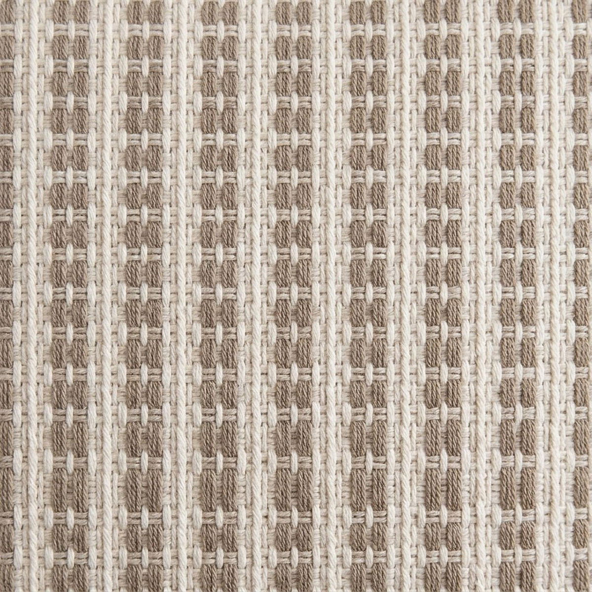 Textured Striped Square Decorative Throw Pillow Cover with Corner Tassels