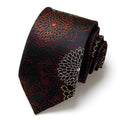 Men's Paisley Tie Gift Set with Matching Pocket Square Cufflinks and Silver Tie Clip