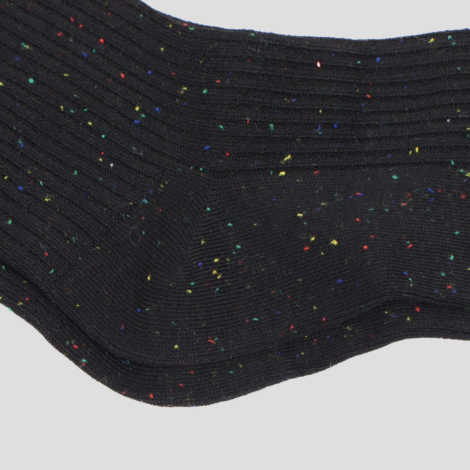Anna-Kaci Women's Chic Style Solid Speckled Crew Socks Non Slip Cotton for Casual 2 Pairs 4 Season