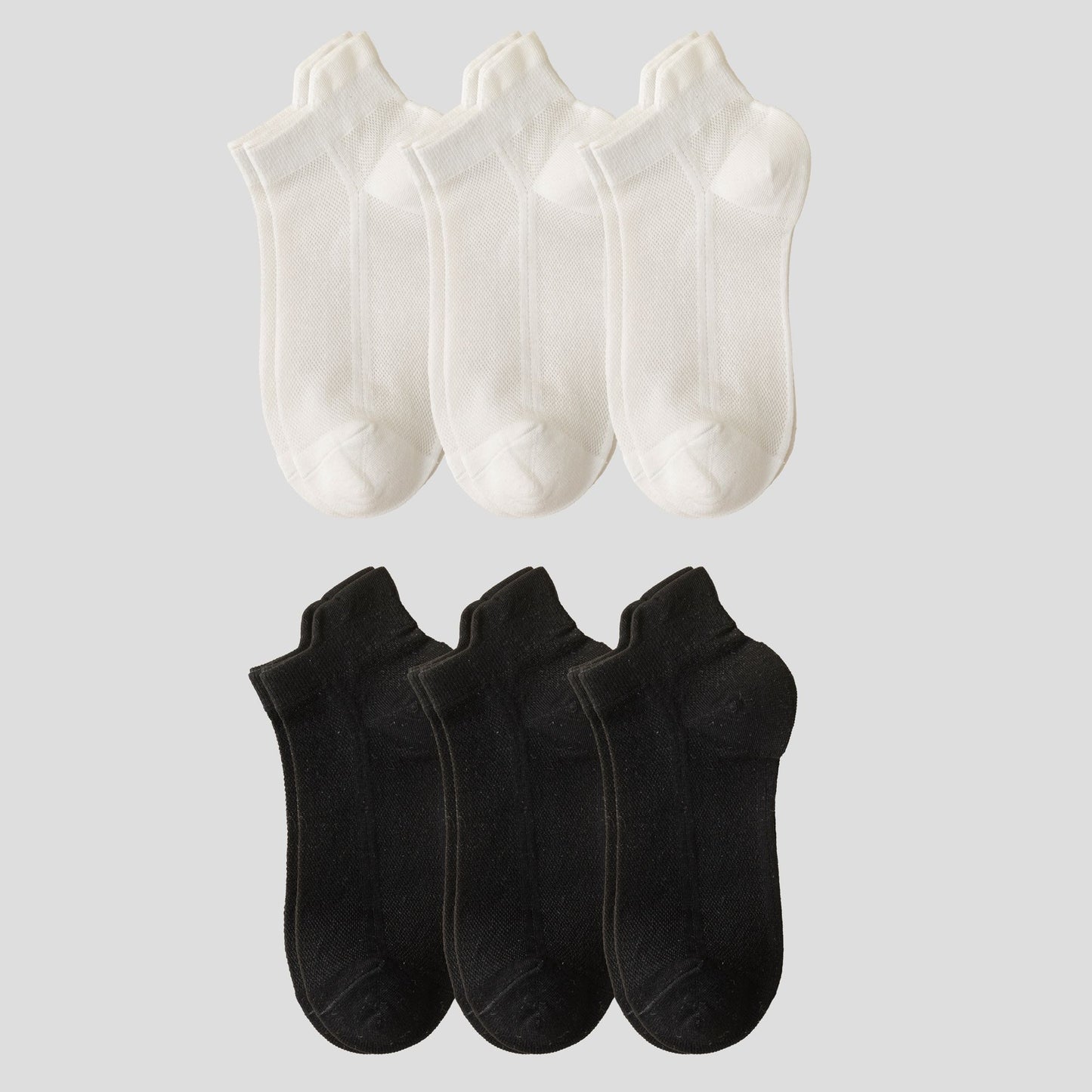 Anna-Kaci Women's No Show Socks Classic Thin Mesh Breathable 6pk