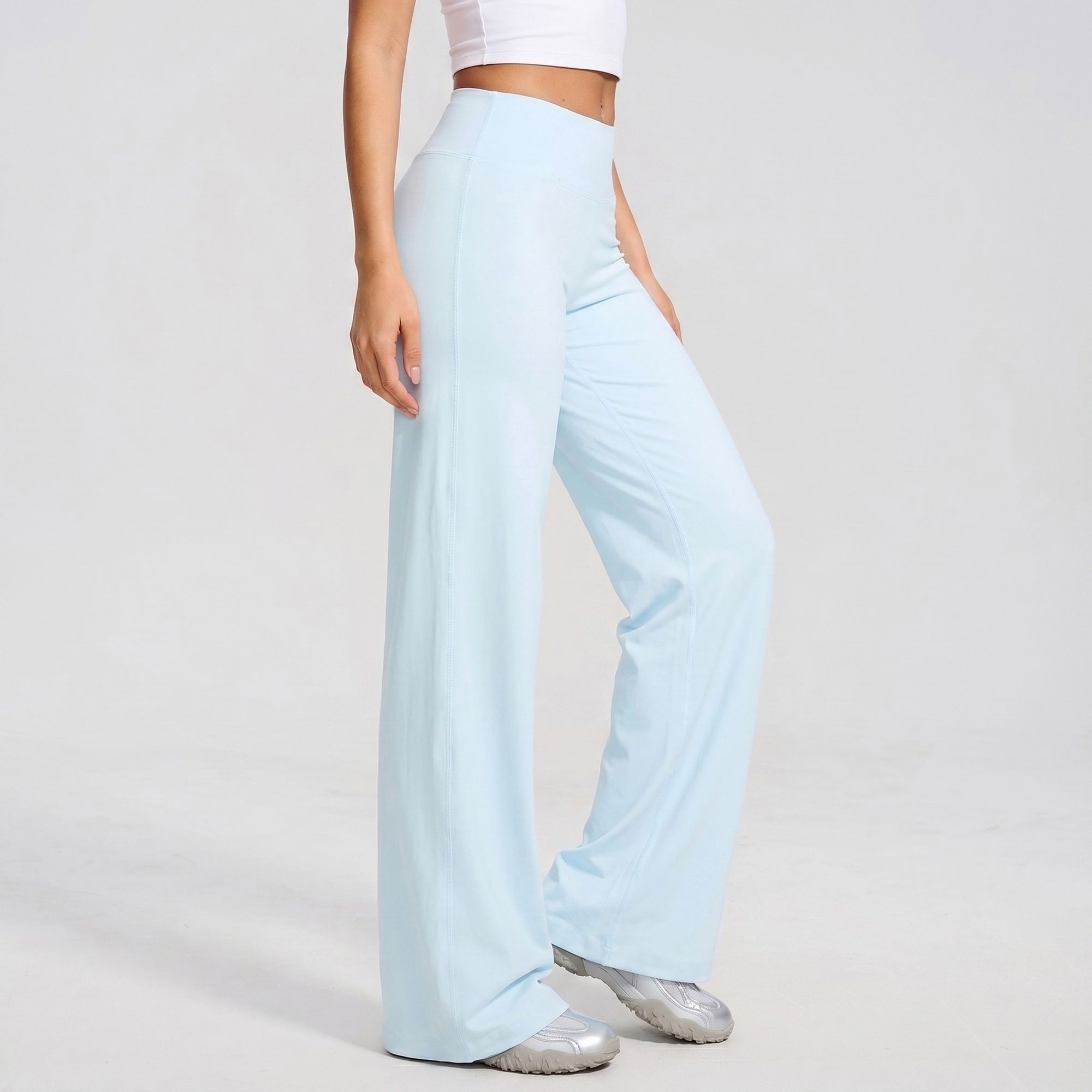 High Waisted Wide Leg Yoga Pants Loose Fit Workout Lounge Pants
