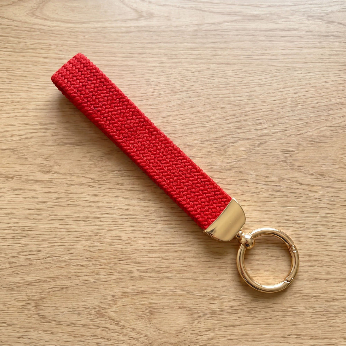 Woven Wristlet Keychain Strap with Hardware Kit
