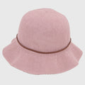 Anna-Kaci Women's Foldable Crocheted Bucket Hat with Bow Accent