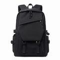 Large Laptop Backpack with Front Flap Pocket Buckle Straps Side Pockets and Padded Shoulder Straps