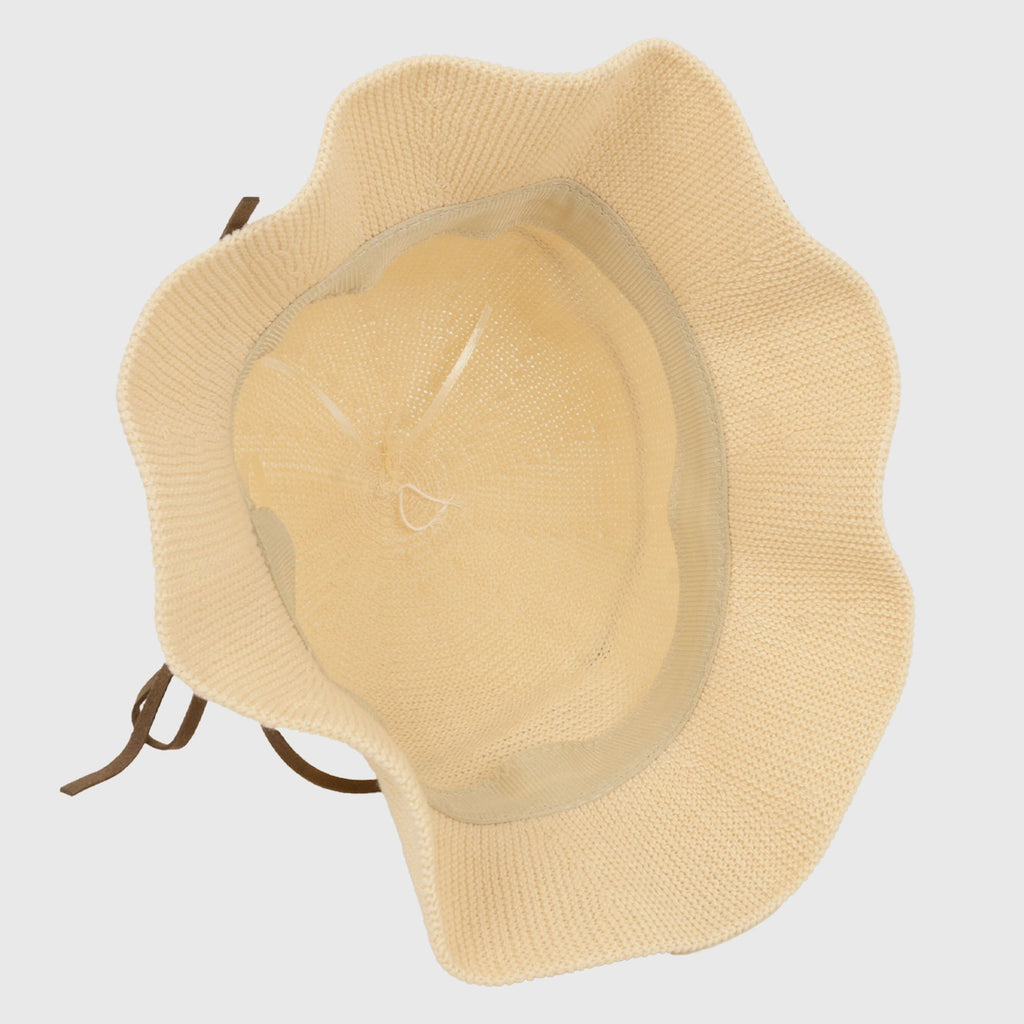 Anna-Kaci Women's Foldable Crocheted Bucket Hat with Bow Accent