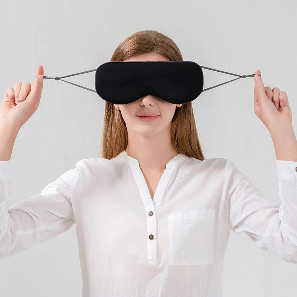 Anna-Kaci Dual-Sided Cooling and Warm Sleep Eye Mask with Adjustable Strap and Light Blocking Design