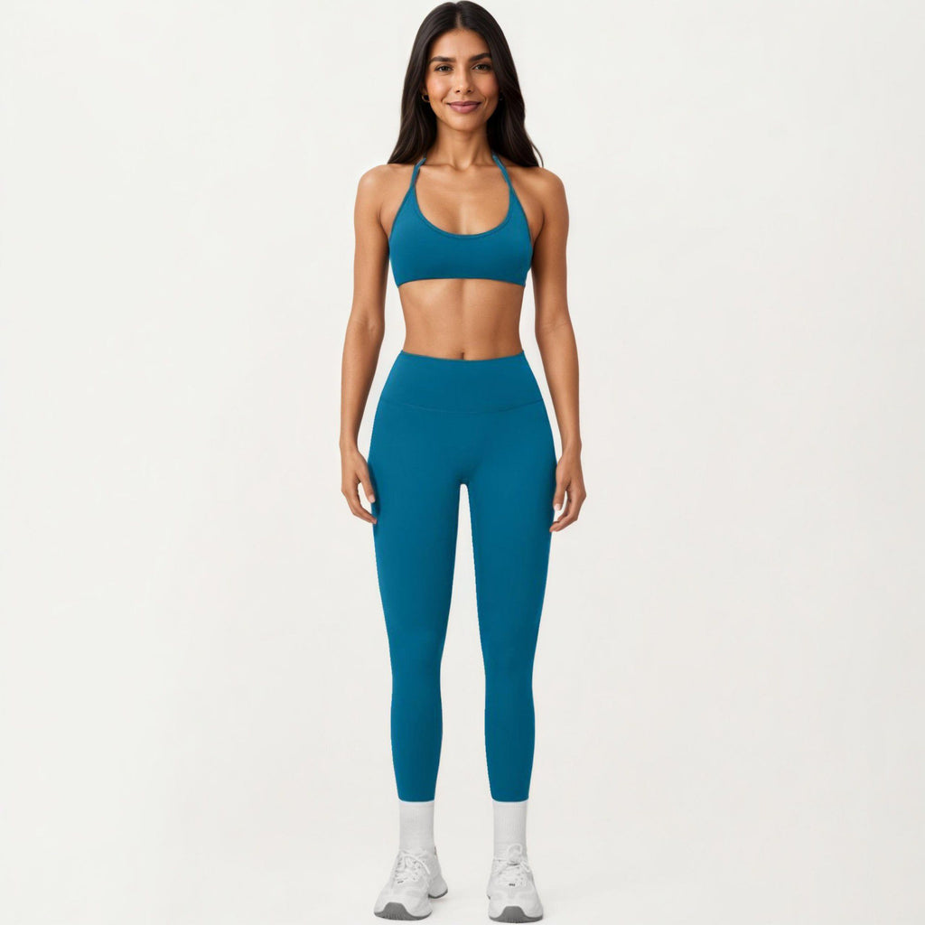Anna-Kaci Active Women's High Waist Leggings with Smooth Stretch Fabric and Curved Seam Detail