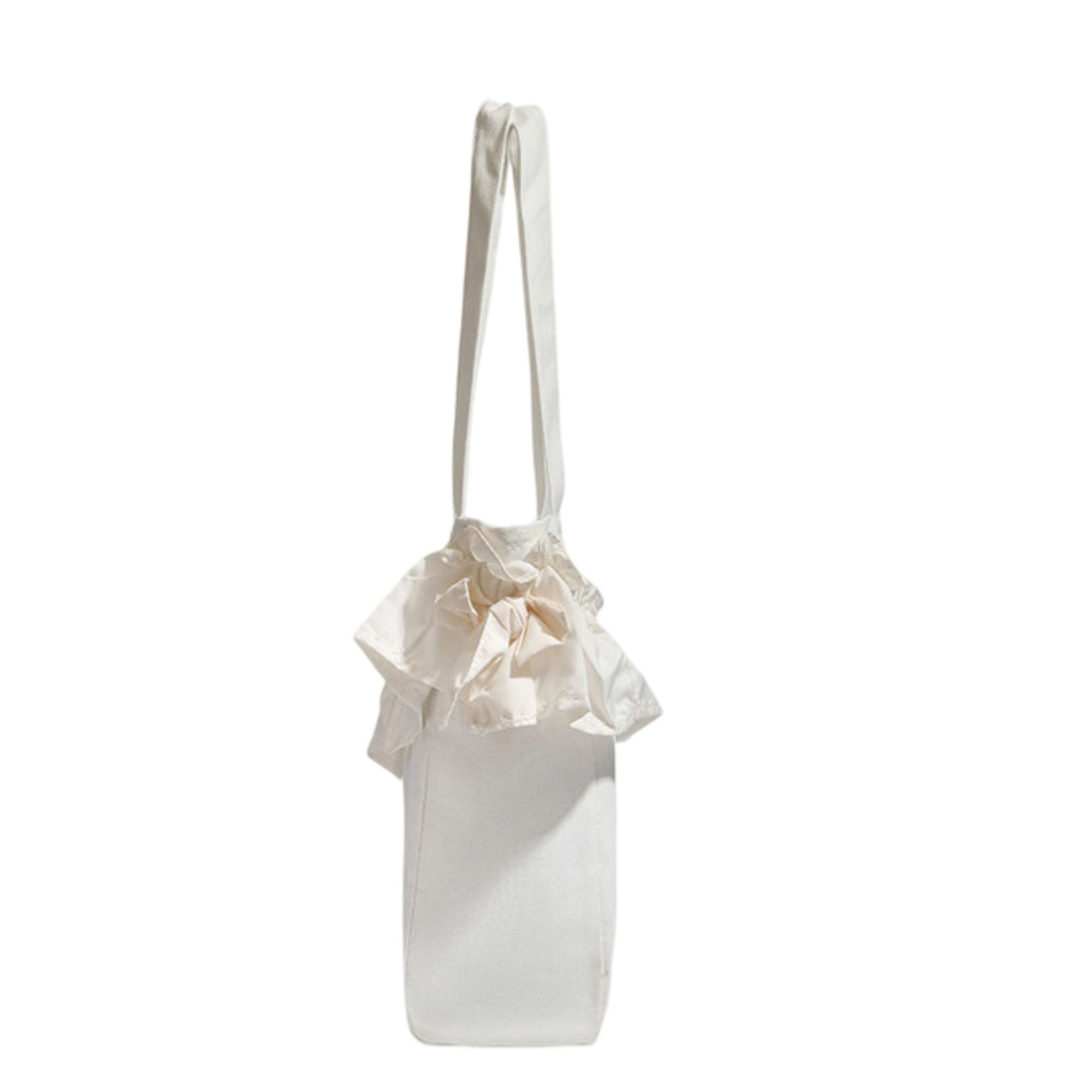 Ruffle Tote Bag for Women, Large Capacity Shoulder Bag for Work, Travel & Everyday Use