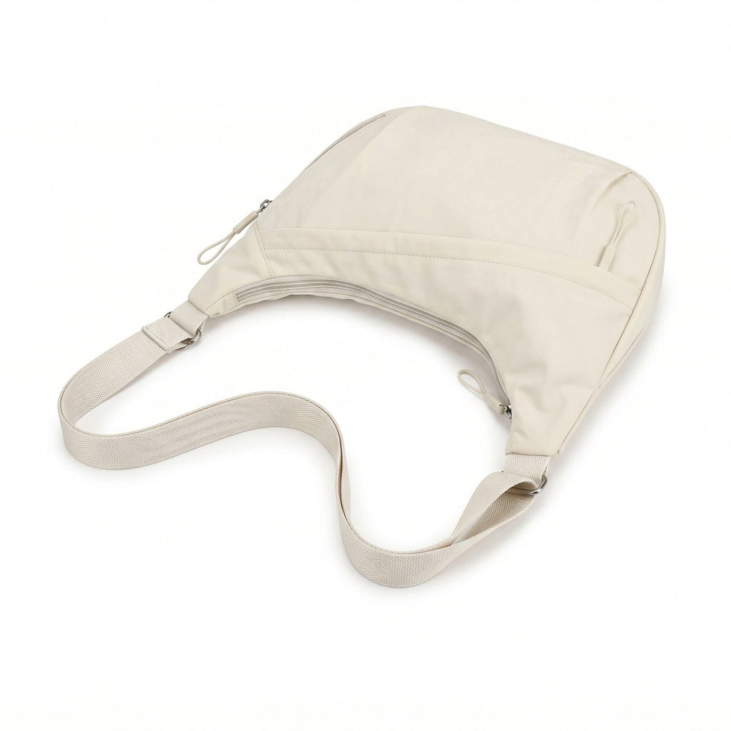 Nylon Crossbody Bag with Adjustable Strap Lightweight Shoulder Sling Bag with Zip Pockets