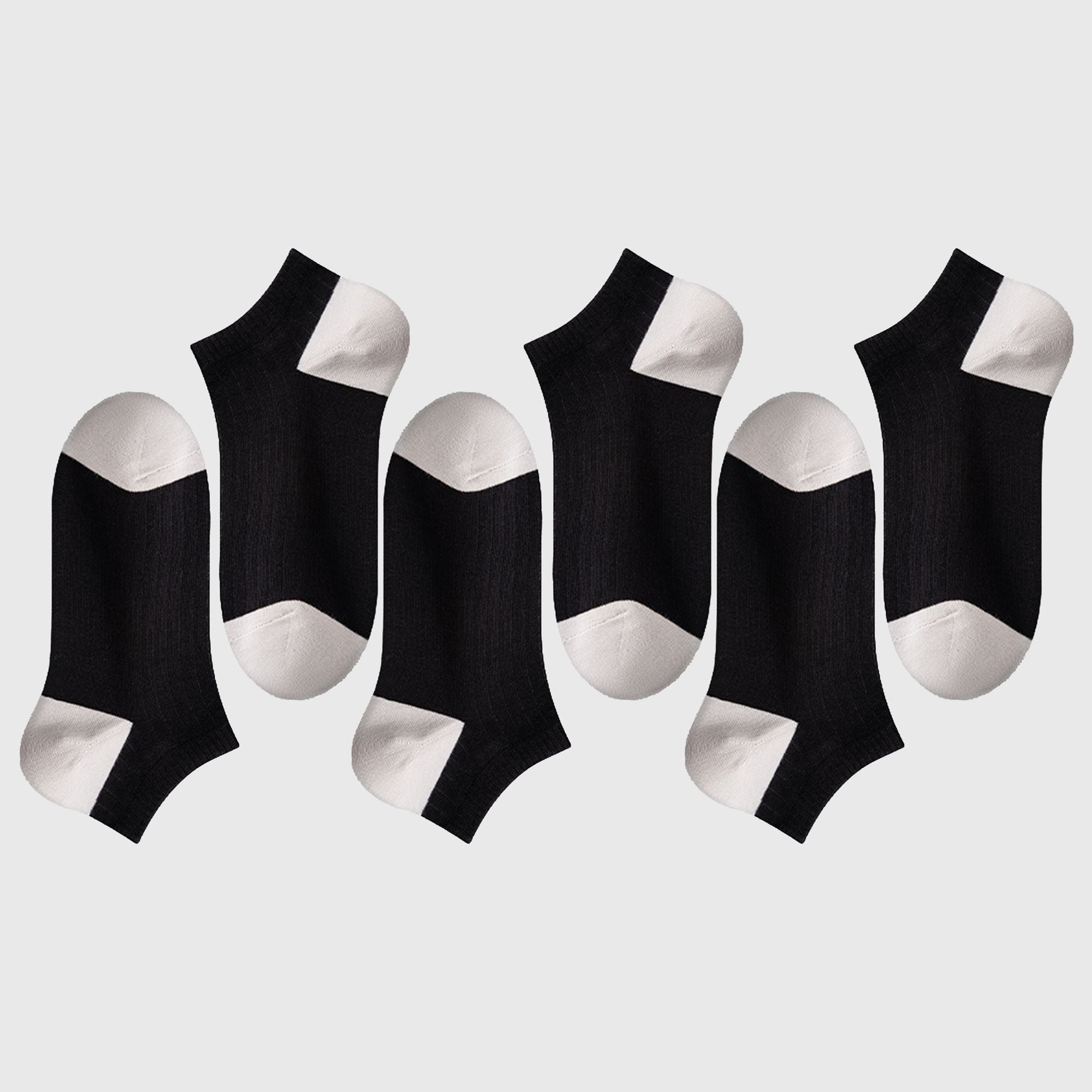 Anna-Kaci 6pk Men's Casual Cotton Low - Cut Ankle Socks