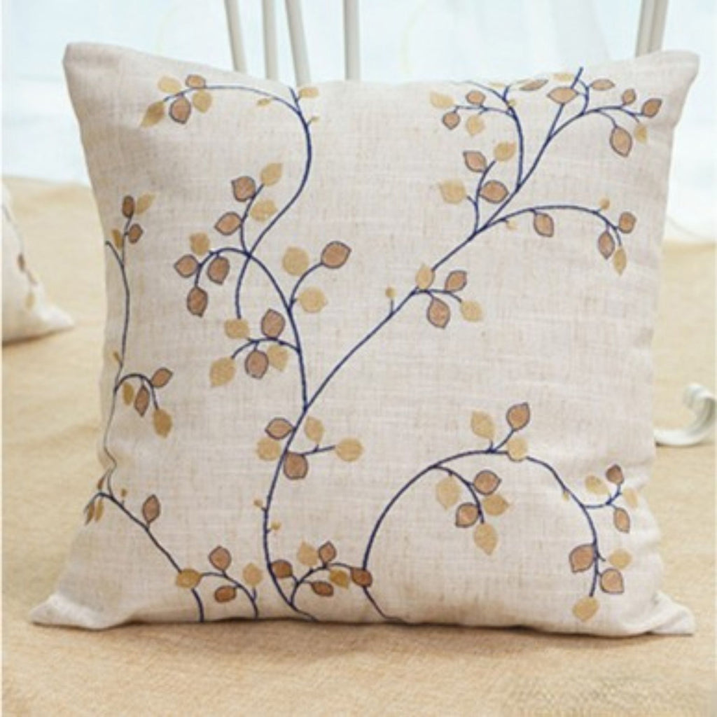 Square Pillow 15.7*15.7 in Cotton-Linen Fabric Decorative Throw Pillow