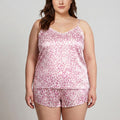 Anna-Kaci Lounge Women's Leopard Print Camisole and Shorts Pajama Set, Soft and Comfortable Sleepwear for Relaxation