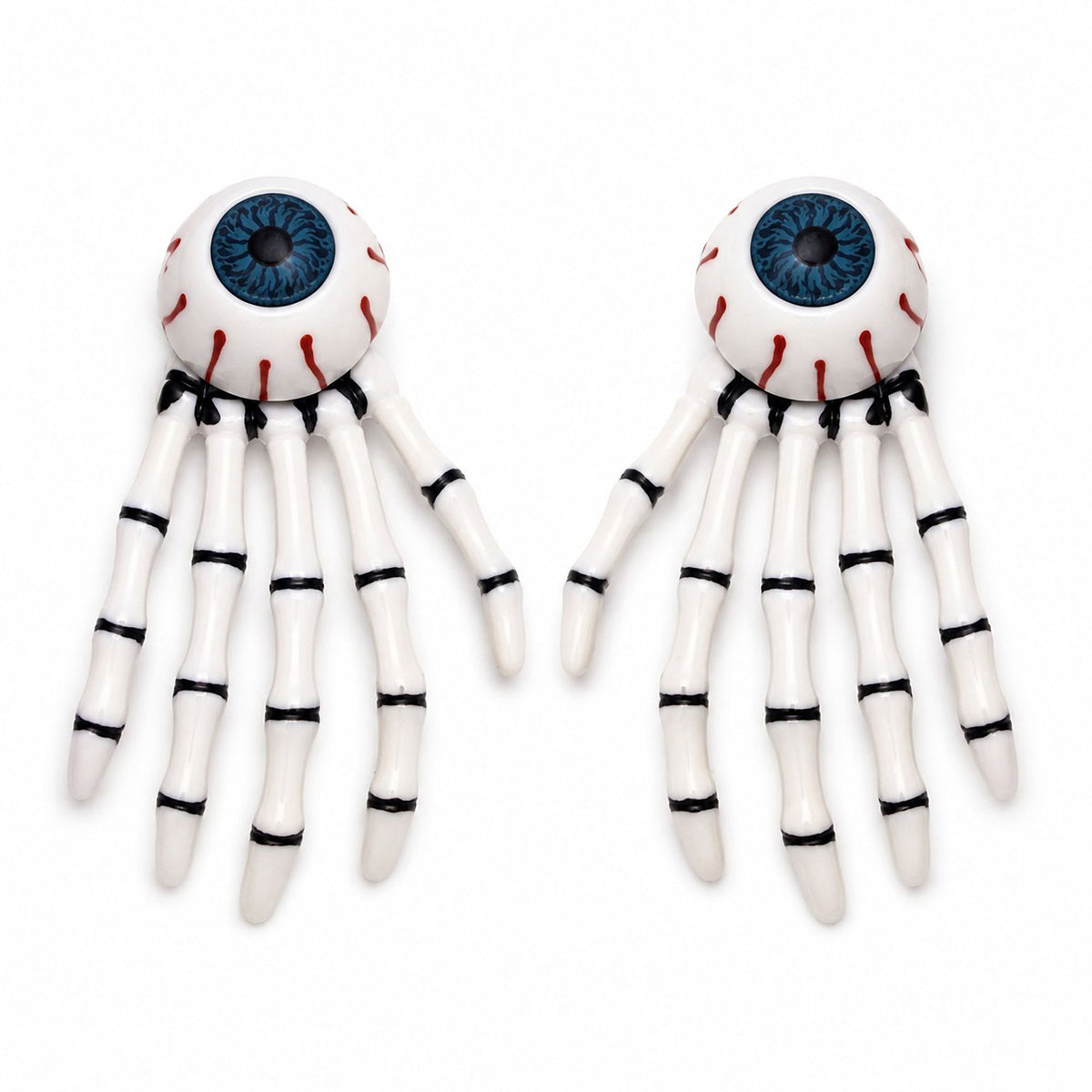 Halloween Skeleton Hand Eyeball Hair Clips 2pc