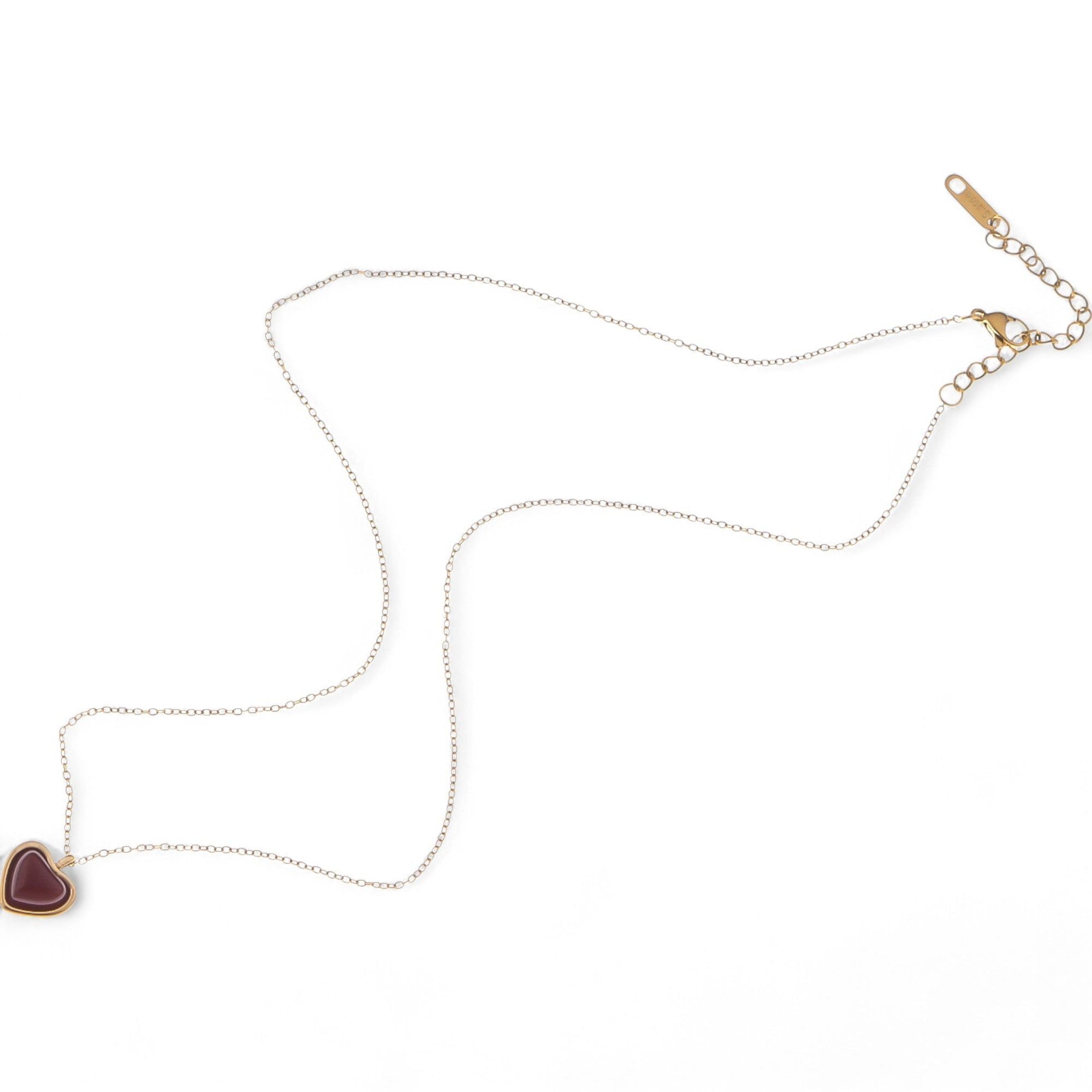 Heart-Shaped Pendant Fashion Necklace with Chain