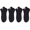 Anna-Kaci 4 Pairs Women's Ankle Mesh Socks with Bear Embroidery Lightweight Breathable Knit and Elastic Cuffs