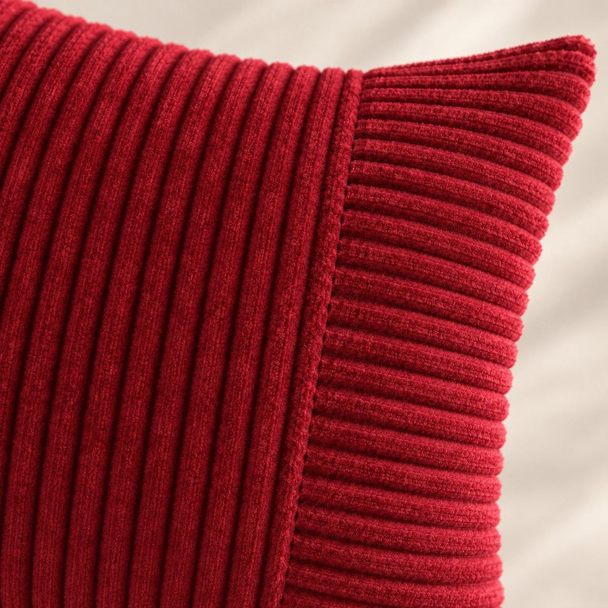 2 Pack Soft Corduroy Throw Pillow Covers 18 x 18 Inch and 12 x 20 Inch