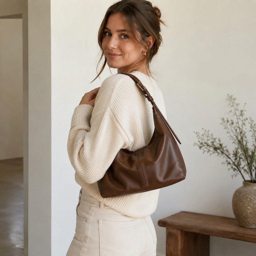 Large Capacity Slouchy Hobo Shoulder Bag