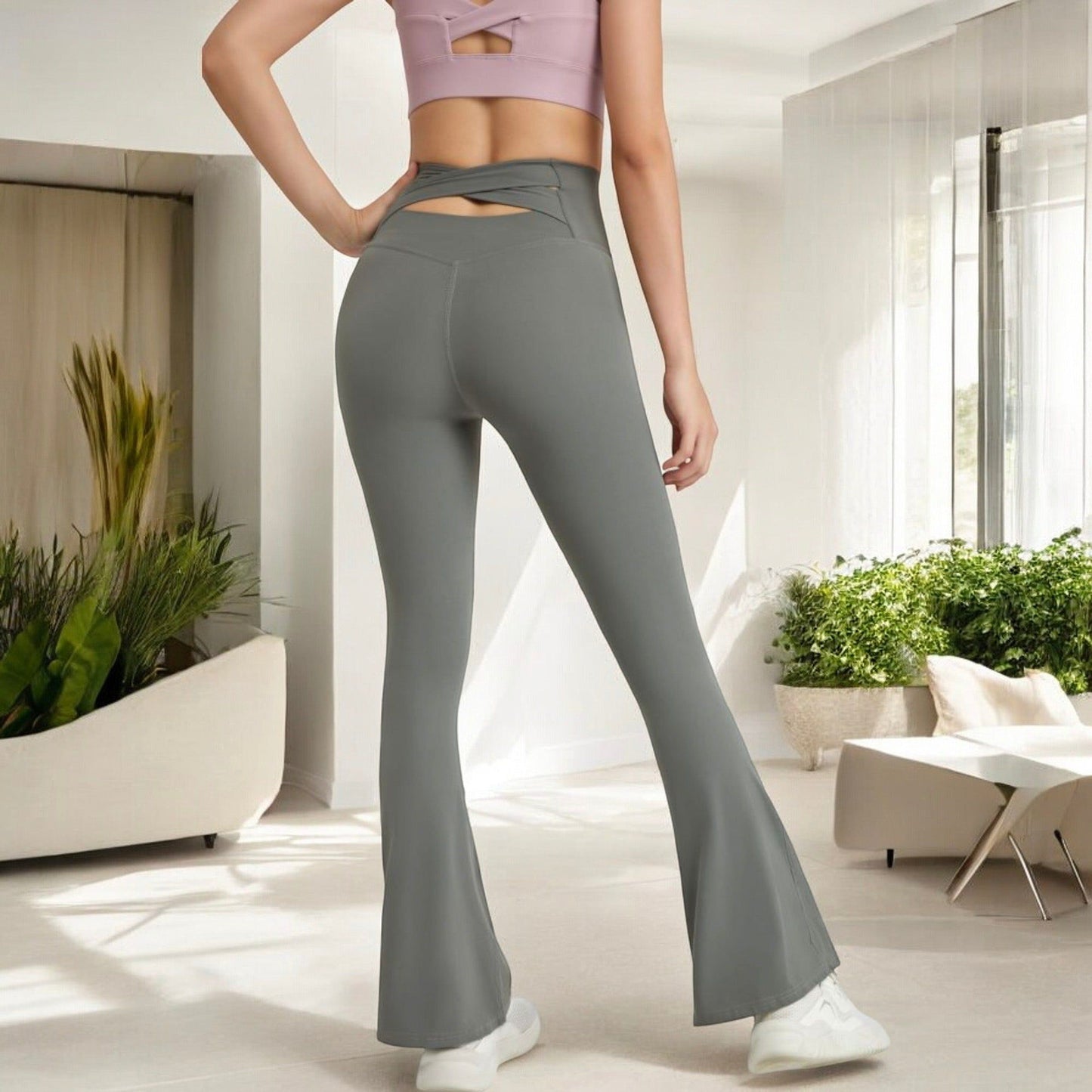 High Waist Flare Leggings with Comfortable Stretch Fit