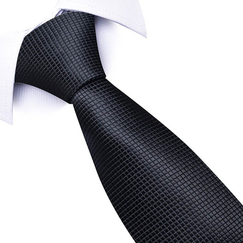 Alilang Men's Micro Dot Texture Tie Fine Woven Pattern Necktie Subtle Solid Look 57 Inch Length 3.1 Inch Width Formal Business Accessory