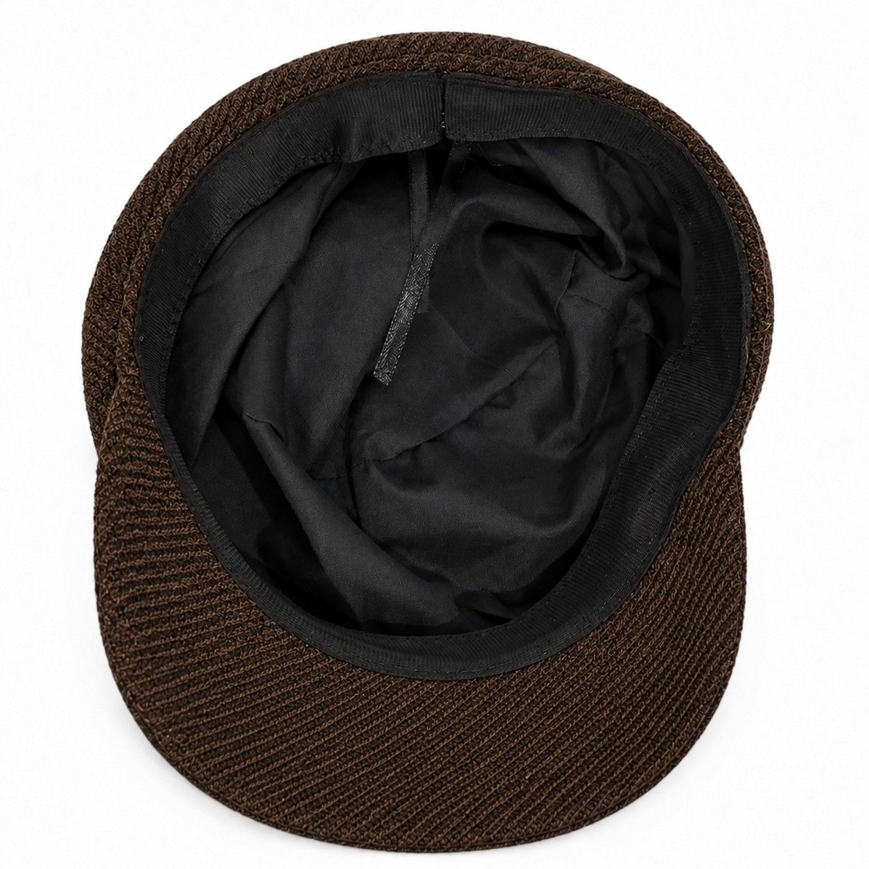 Herringbone Newsboy Cap Vintage Baker Boy Hat Adjustable Button Detail