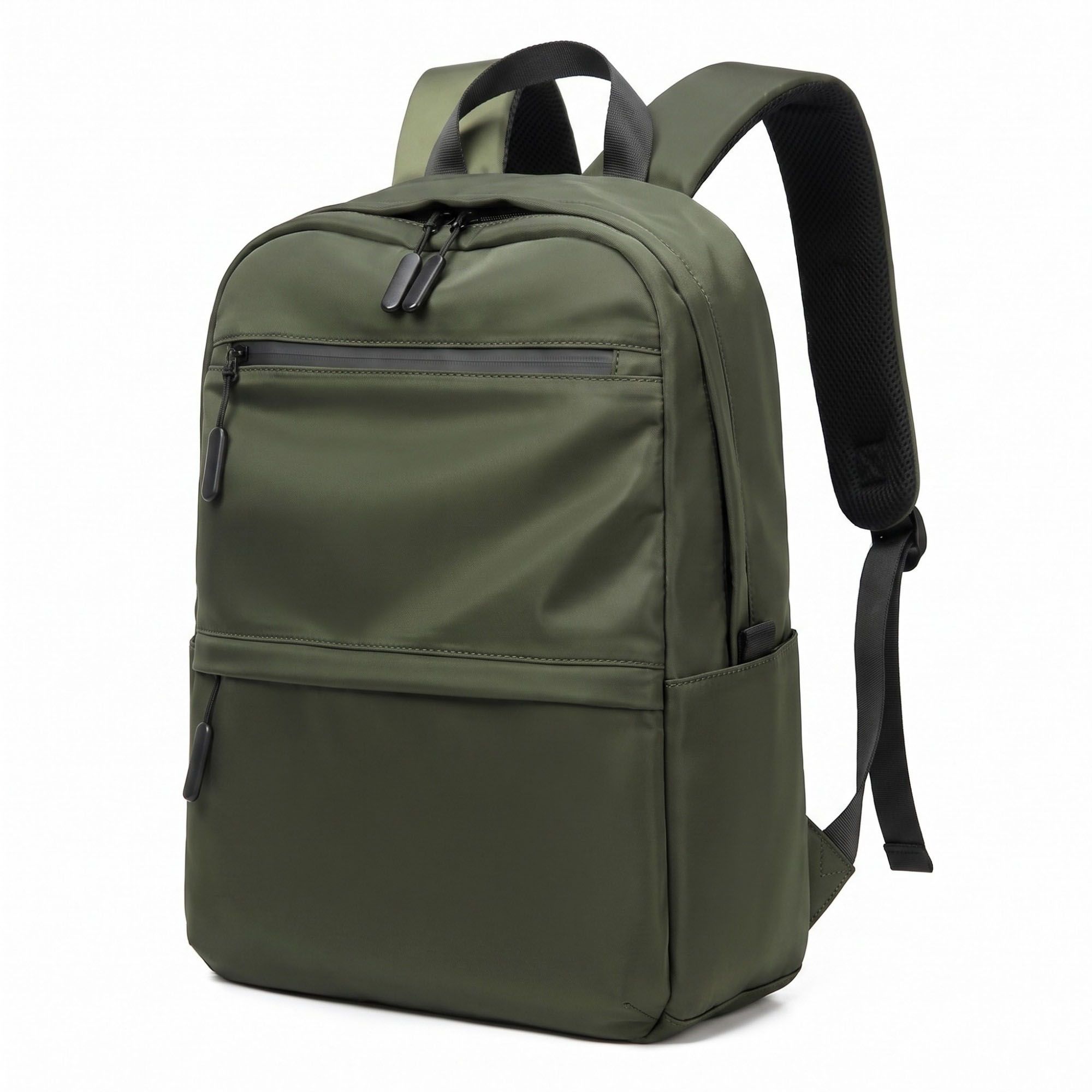 Multi-Pocket Commuter Backpack with Padded Shoulder Straps and Dual Side Pockets