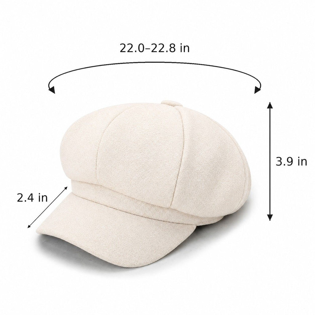 Classic Newsboy Cap Soft Textured Baker Boy Hat for Everyday Wear