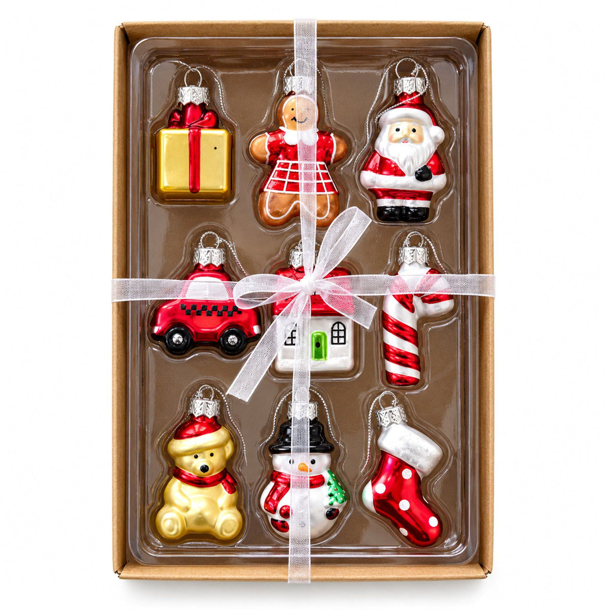 9 Piece Assorted Christmas Tree Hanging Ornament Gift Set