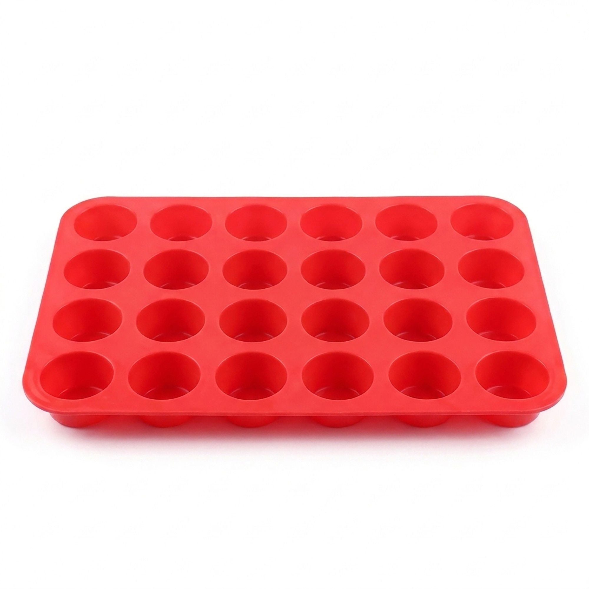 24-Cup Mini Muffin Pan - Non-Stick Bite-Sized Cupcake Mold for Baking