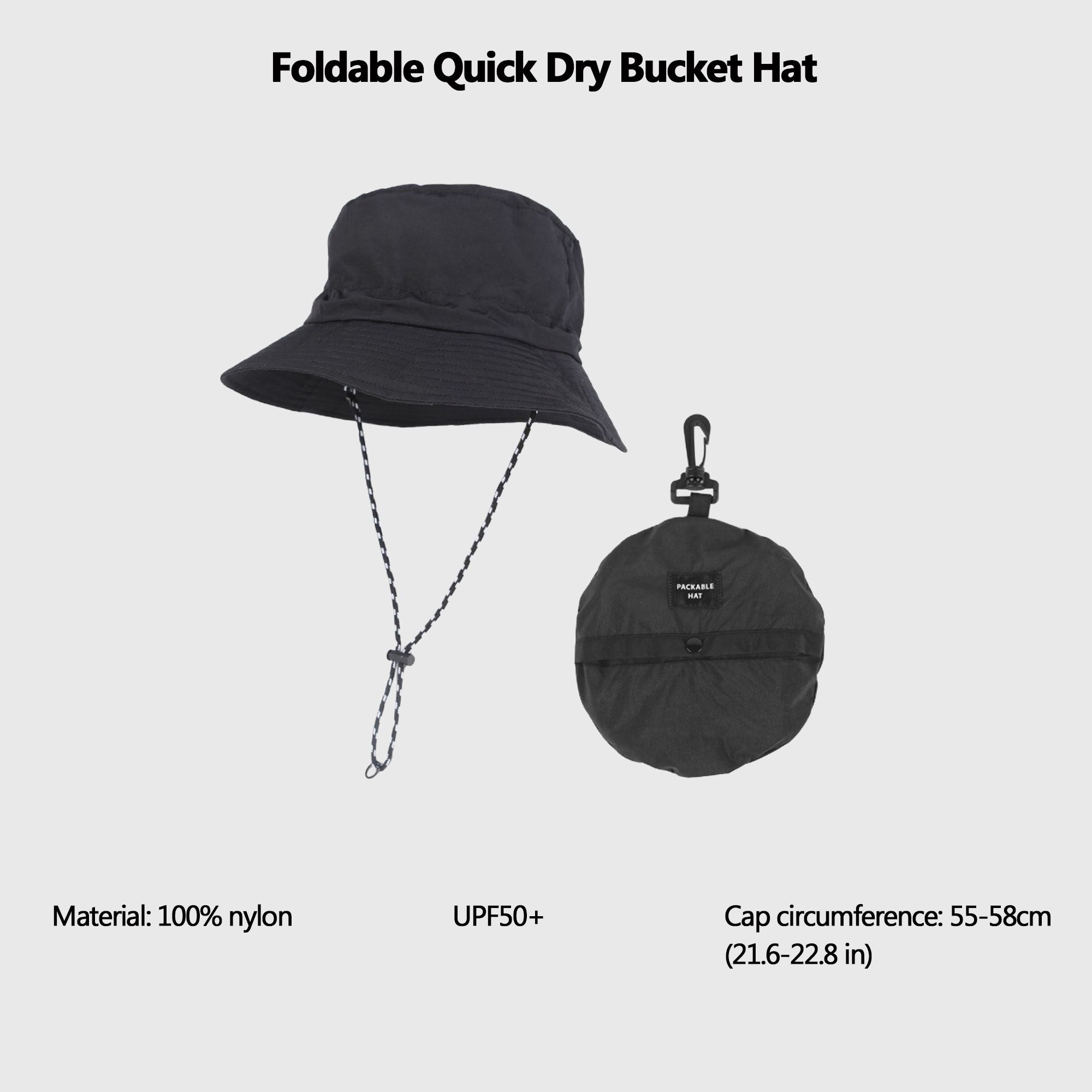 Anna-Kaci Women's Foldable Quick - Dry Bucket Hat with UPF50+ Protection