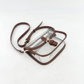 Clear Crossbody Handbag with Adjustable Strap and Buckle Flap Closure
