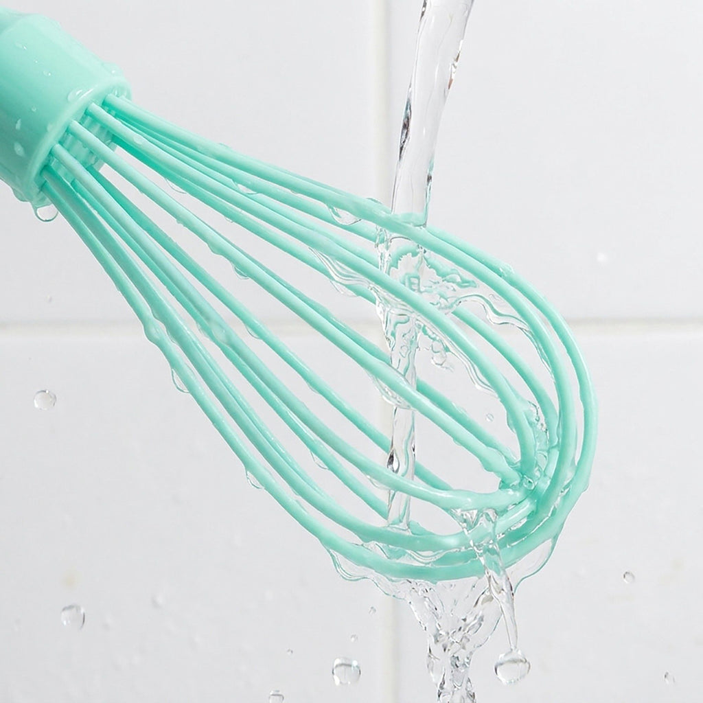 3-Piece Mini Silicone Whisk Set for Baking, Mixing and Kitchen Prep