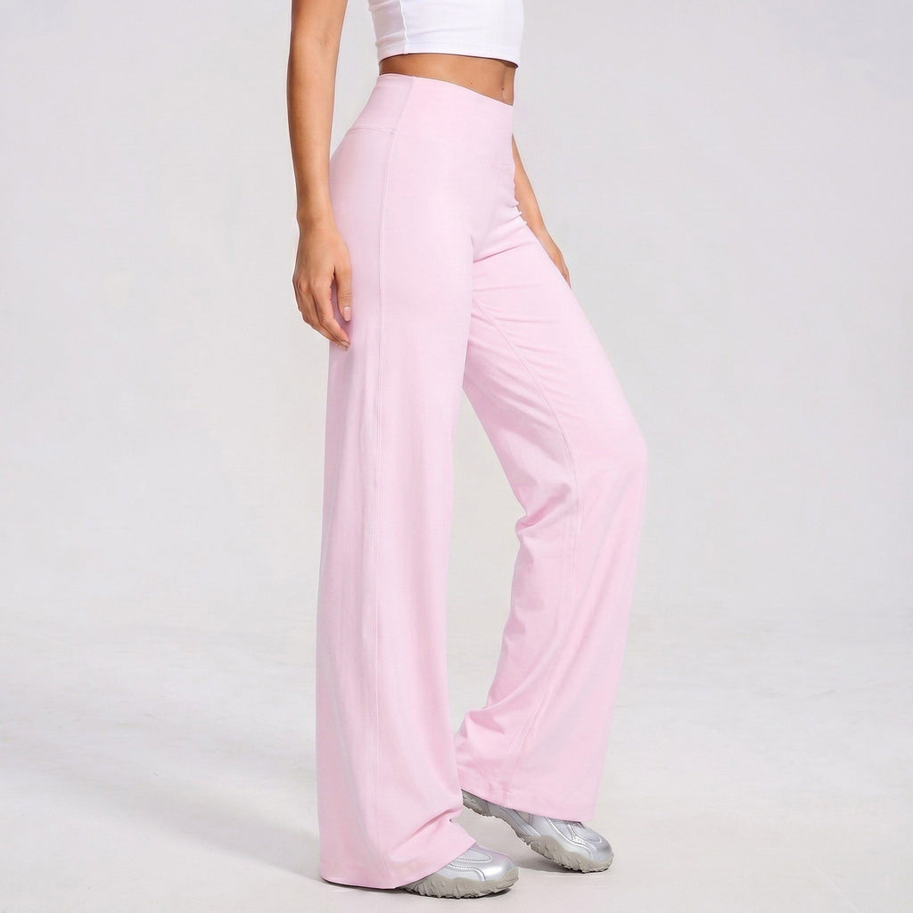 High Waisted Wide Leg Yoga Pants Loose Fit Workout Lounge Pants