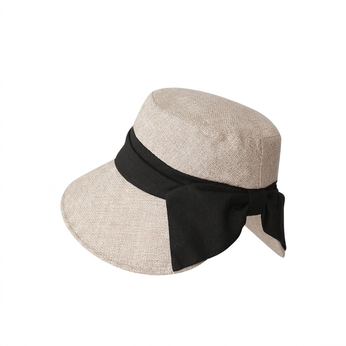 Blue women's sun hat with bow, a feminine bow and casual weekend plans
