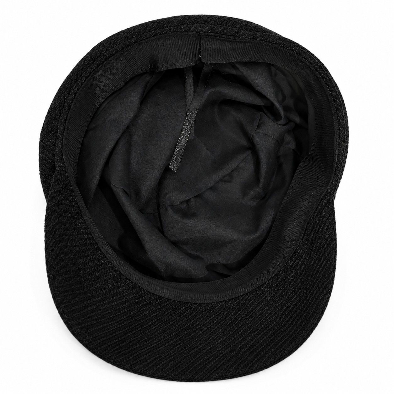 Herringbone Newsboy Cap Vintage Baker Boy Hat Adjustable Button Detail