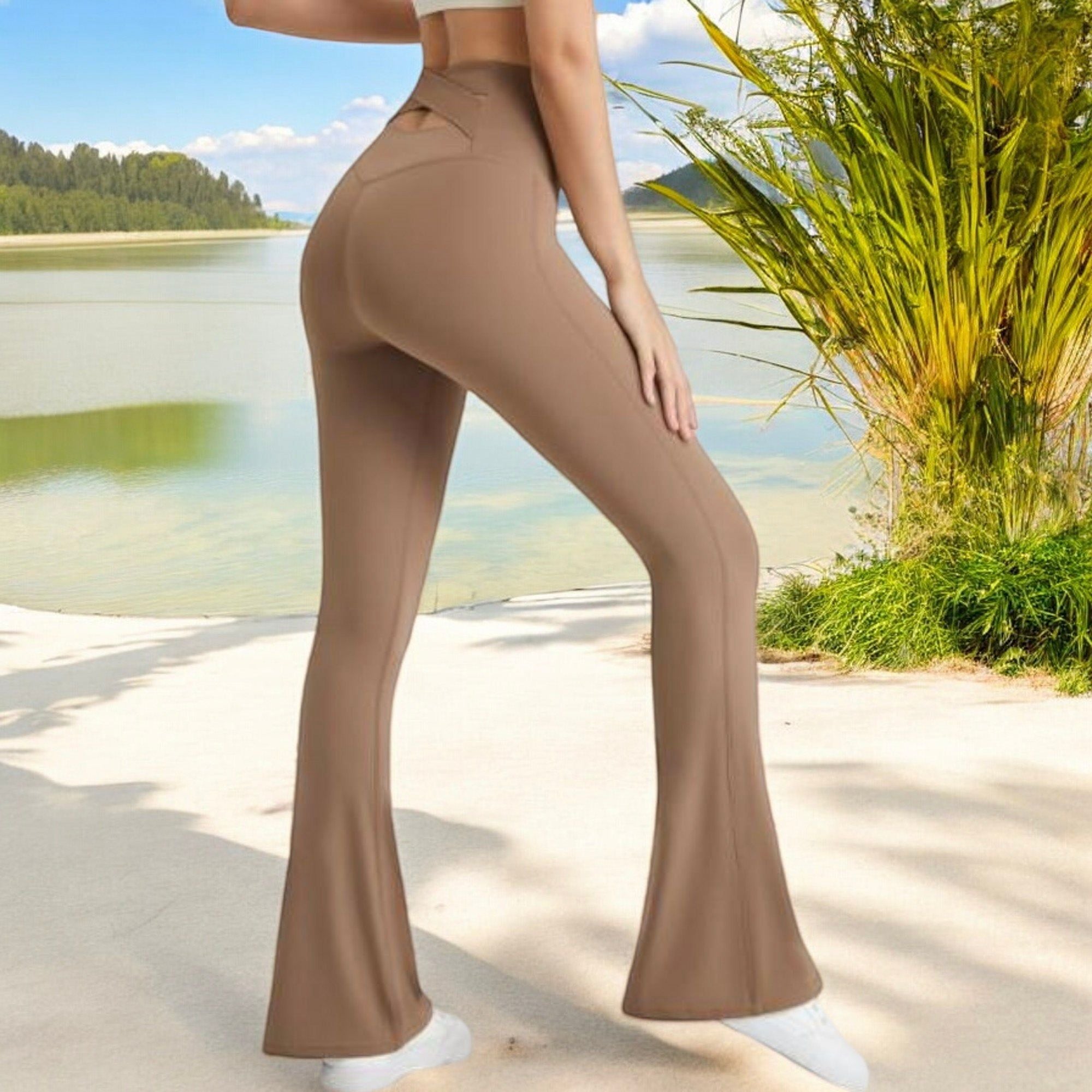 High Waist Flare Leggings with Comfortable Stretch Fit