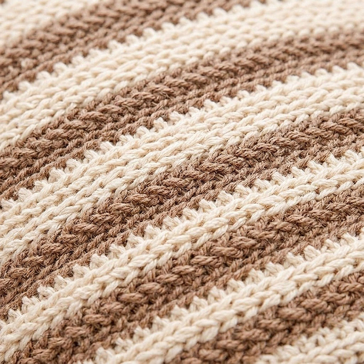 Boho Neutral Textured Accent Throw Pillow Cover