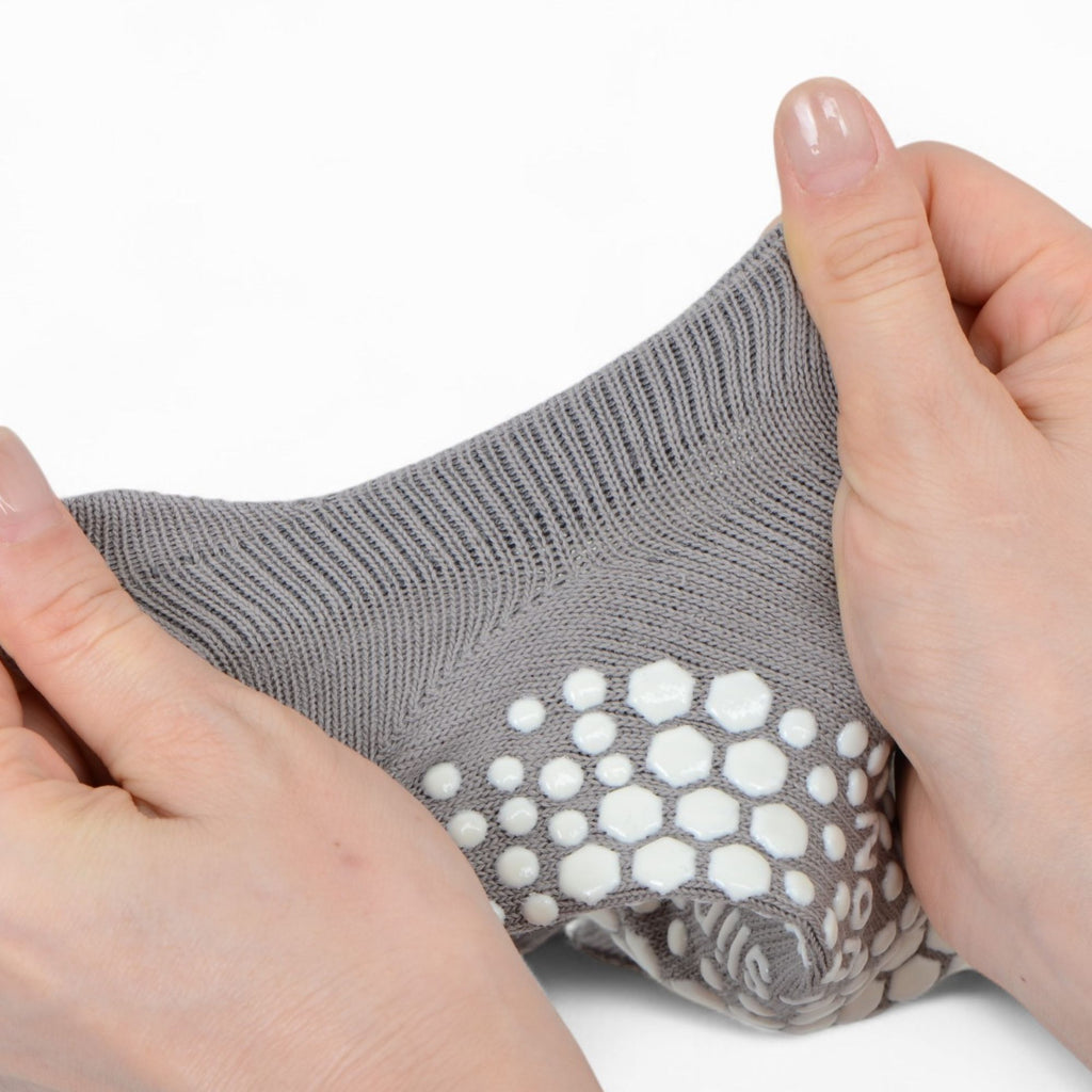 Anna-Kaci Women's Open-Toe Grip Socks for Yoga and Pilates with Non-Slip Soles and Arch Support