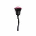 Flower-Shaped Face Powder Brush with Soft Synthetic Bristles and Curved Sculpted Handle