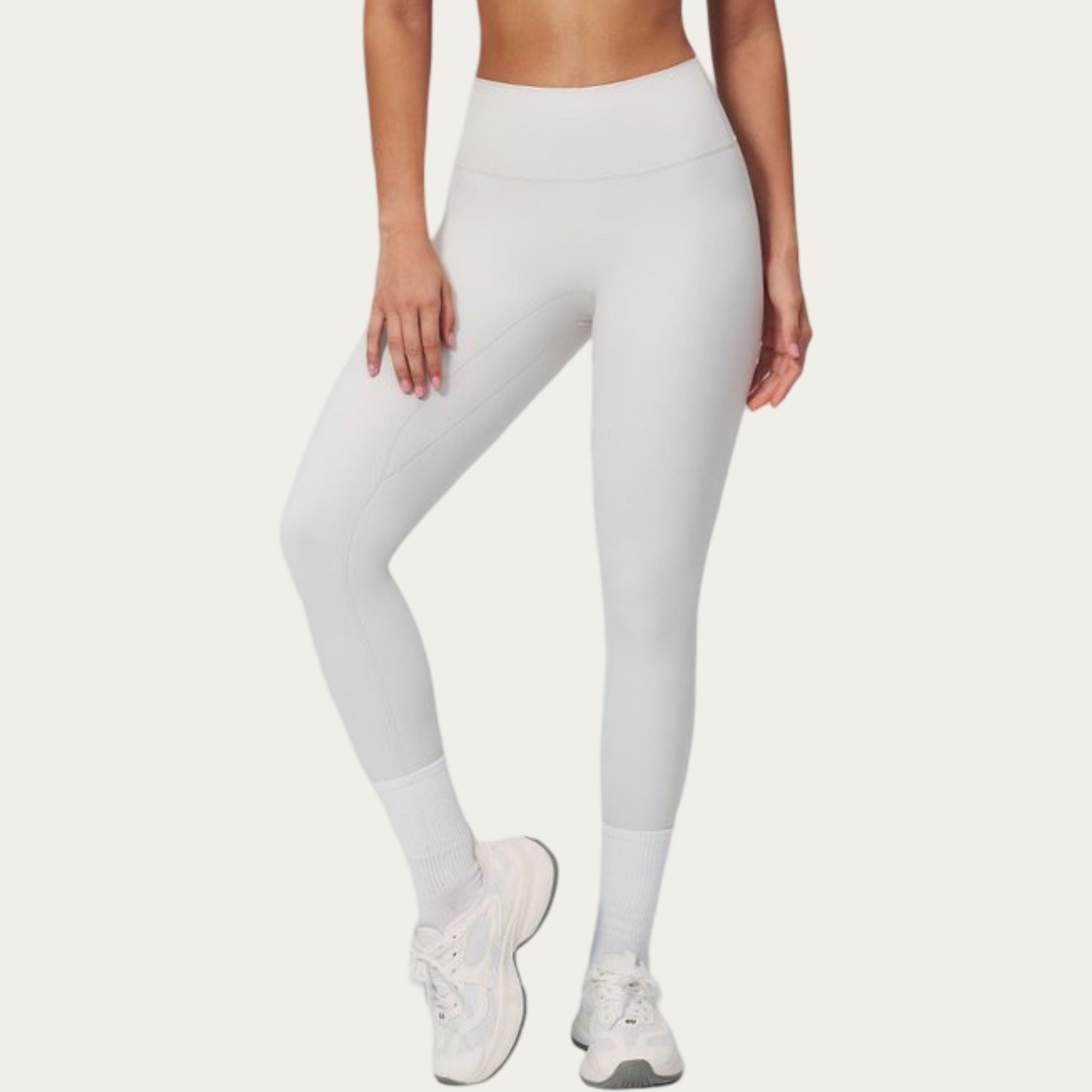Anna-Kaci Active Women's High Waist Leggings with Smooth Stretch Fabric and Curved Seam Detail