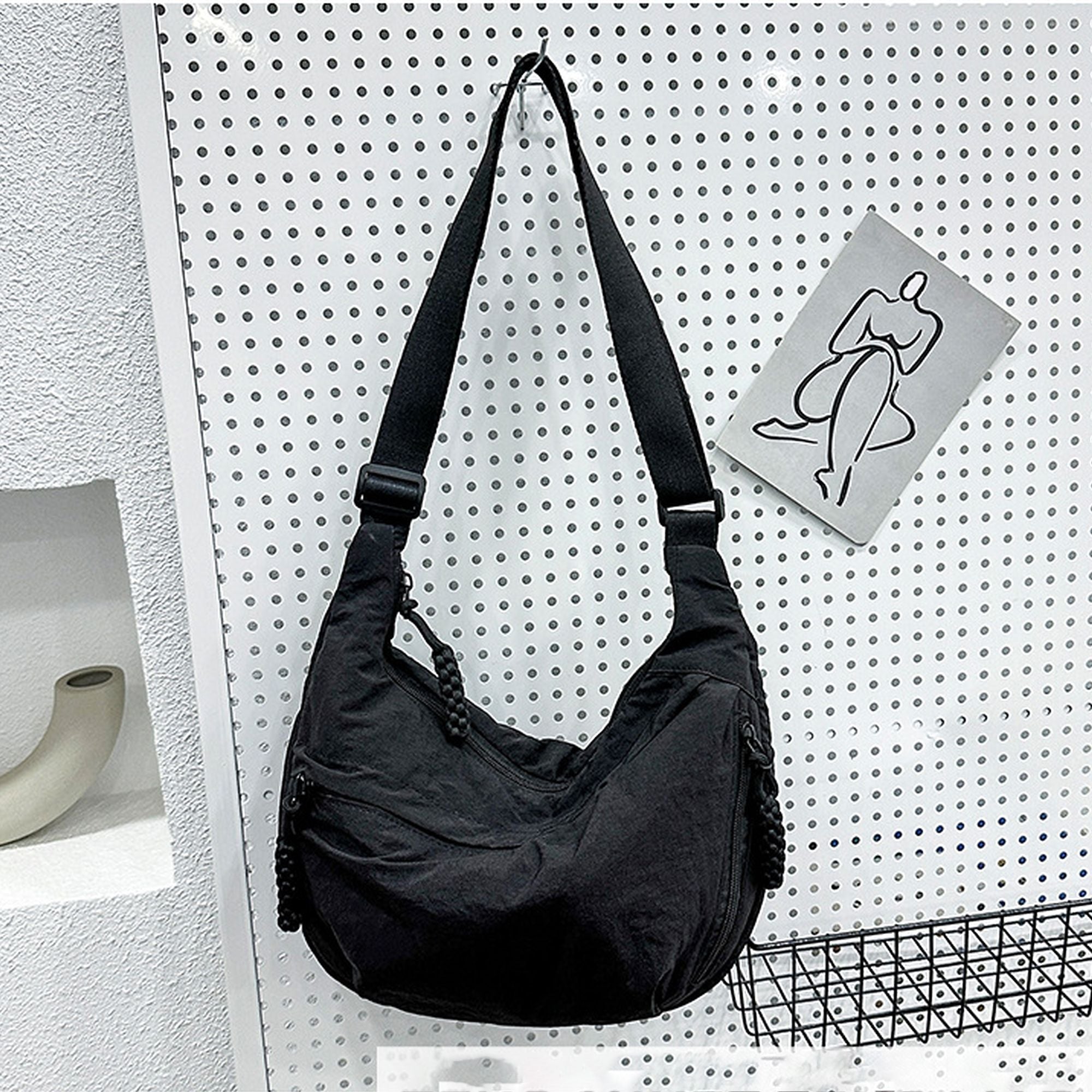 Anna-Kaci Women's Casual Canvas Hobo Shoulder Bag