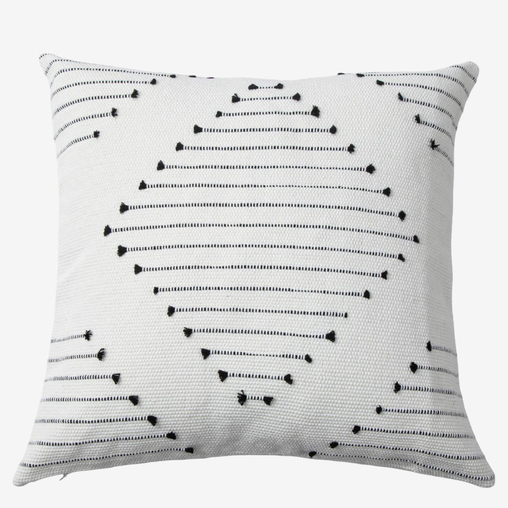 Cotton Throw Pillow 17.7*17.7 in Square Decorative Cushion for Living Room Bedroom