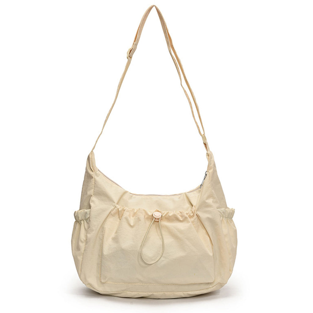 Lightweight Hobo Shoulder Bag with Adjustable Strap and Multiple Pockets